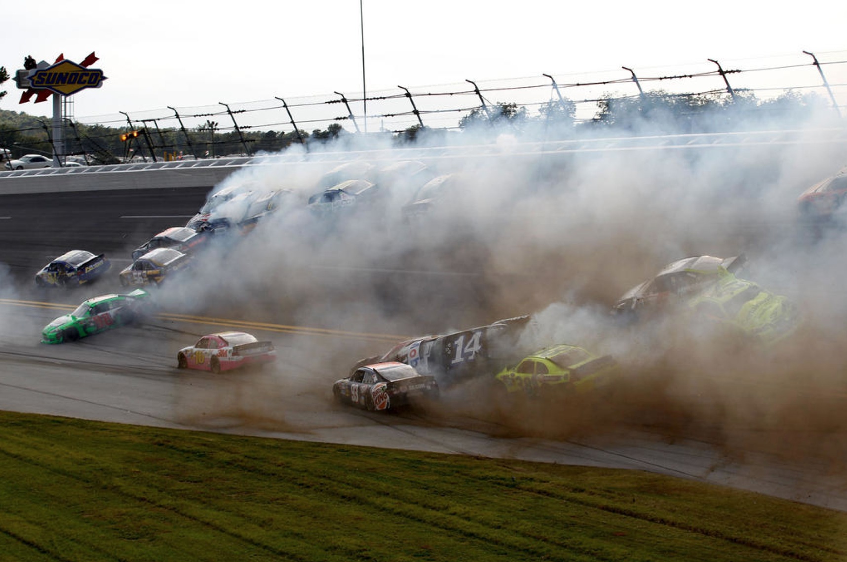 talladega wreck 10-7-12
